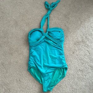 Green bathing suit
